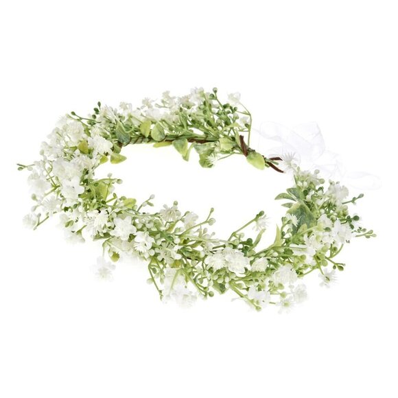 Bridal Flower Crown Floral Headband Women\'s Rose Wedding Hair Wreath Black main image 5